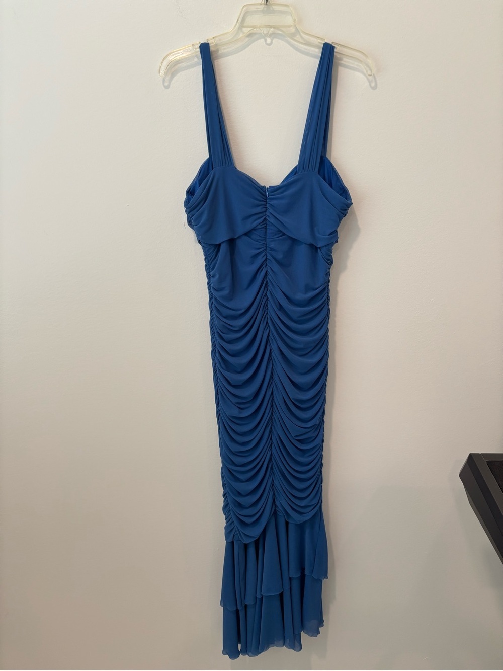 Selfie Leslie Royal Blue Ruched Maxi Dress - Picture 5 of 9